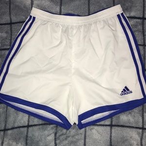 White/Royal Blue Adidas Shorts